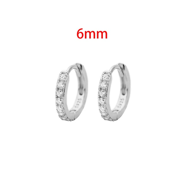 Stainless Steel Minimalist Huggie Hoop Earrings - Okeihouse