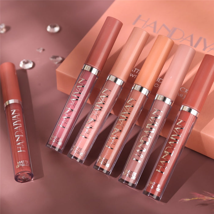 6PC Matte Velvet Lip Gloss Set - Okeihouse