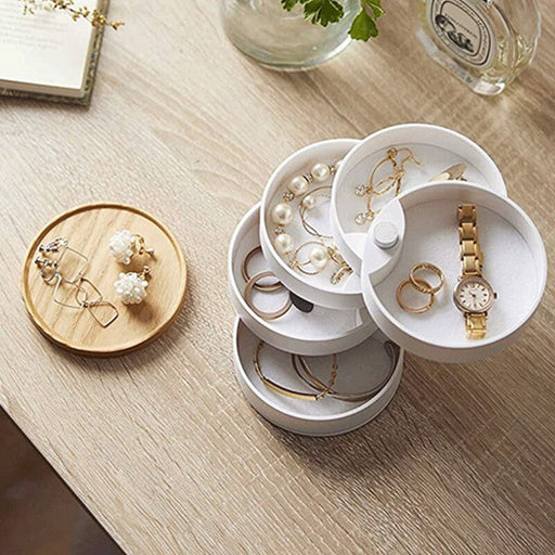 Nordic 5 Layers Rotatable Jewelry Box - Okeihouse