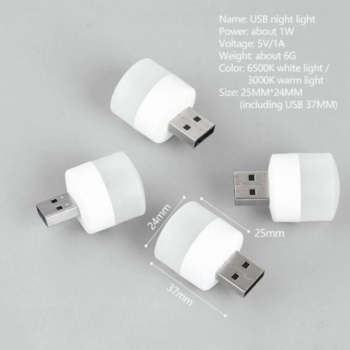 5V 1W Mini USB Plug Lamp - Okeihouse