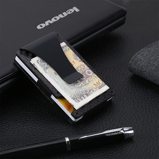 Carbon Fiber Credit Card Holder Wallet - Okeihouse