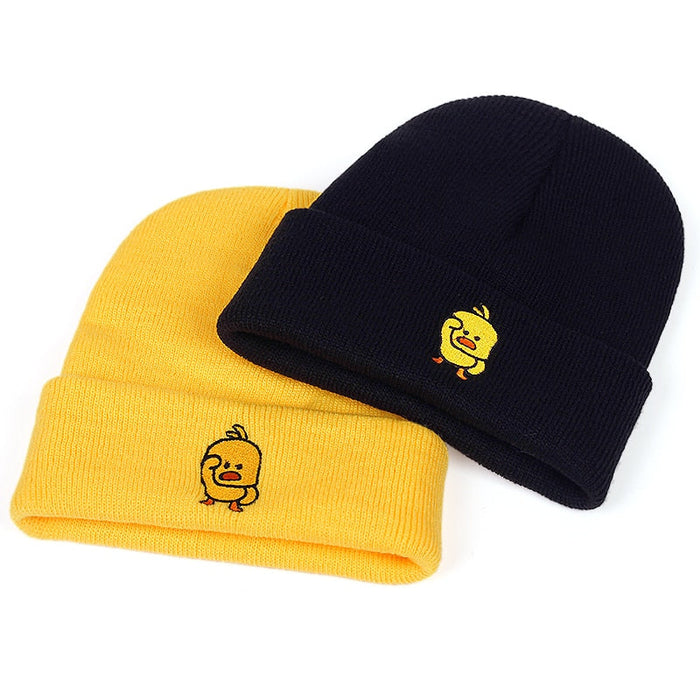 Casual Little Yellow Duck Beanie - Okeihouse