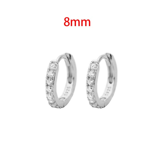 Stainless Steel Minimalist Huggie Hoop Earrings - Okeihouse