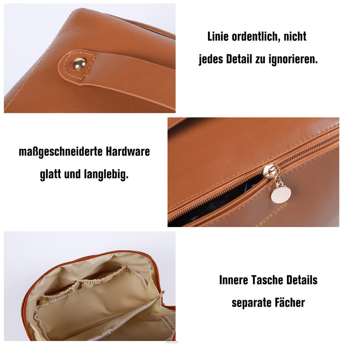 Large-Capacity Leather Cosmetic Bag - Okeihouse