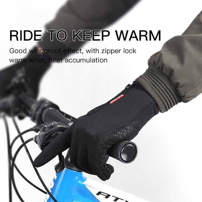 Unisex Touchscreen Thermal Full Finger Gloves - Okeihouse