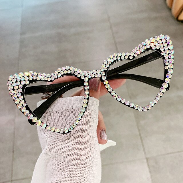 Cat Eye Heart Fashion Sunglasses - Okeihouse