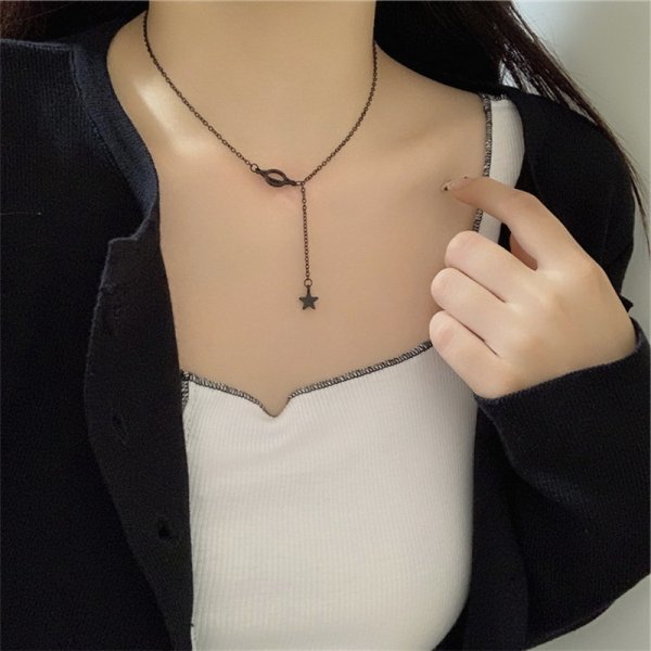 Shiny Zircon Necklace - Okeihouse